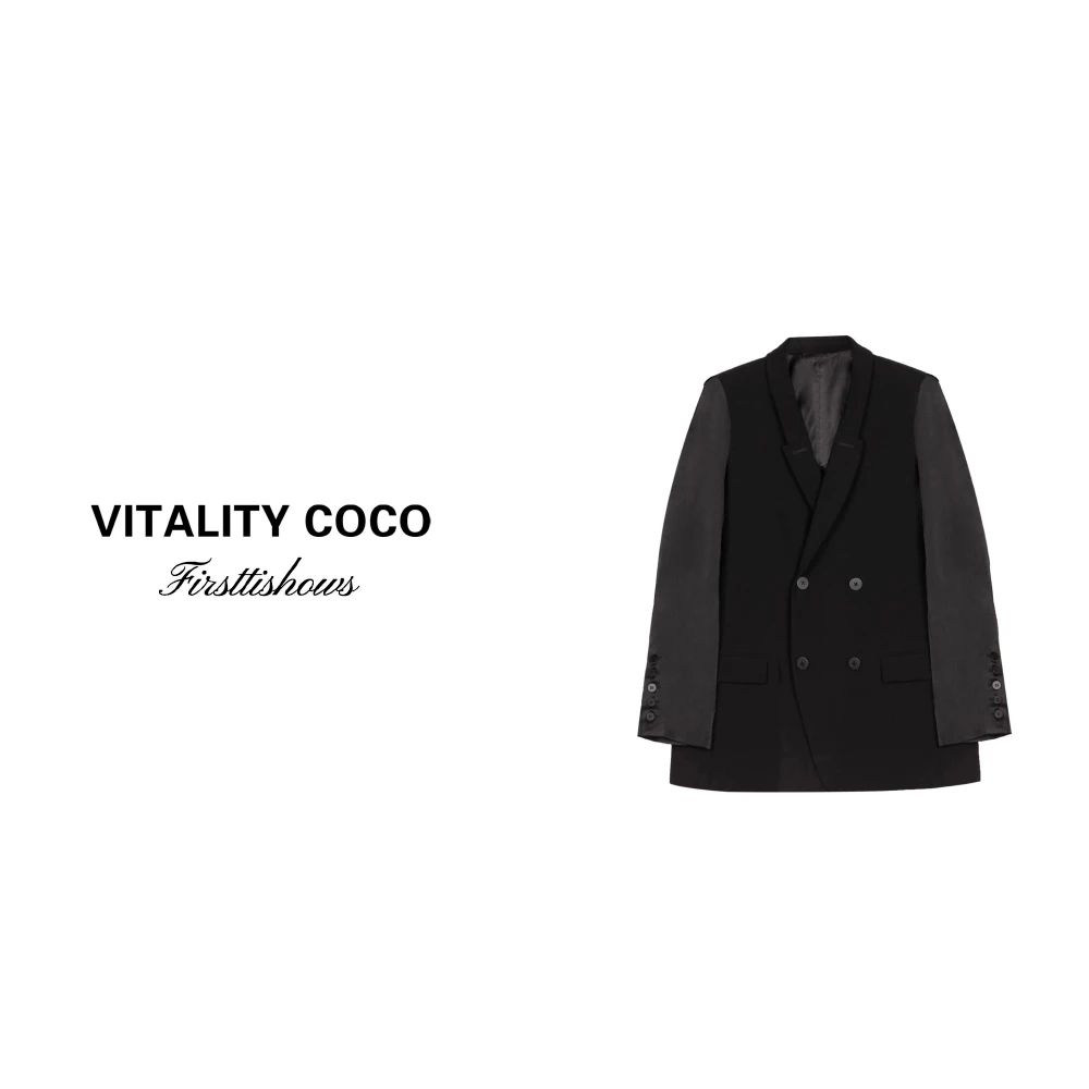 「VITALITY COCO」新款时尚休闲宽松显瘦拼袖RO西装外套女 -314