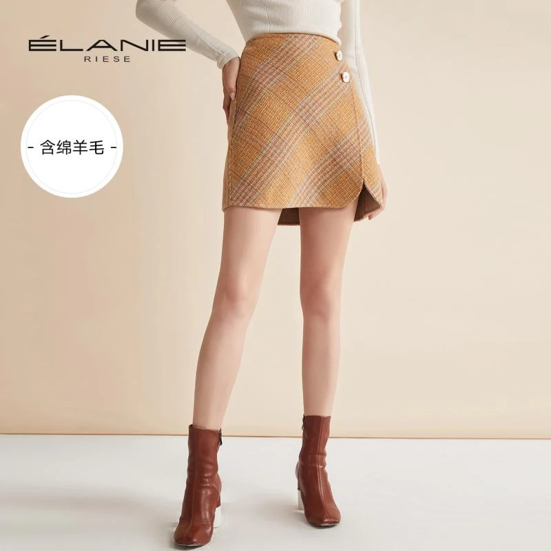 【小云总专属】依兰 秋季新款简约通勤毛呢外套 E21TD5119Q