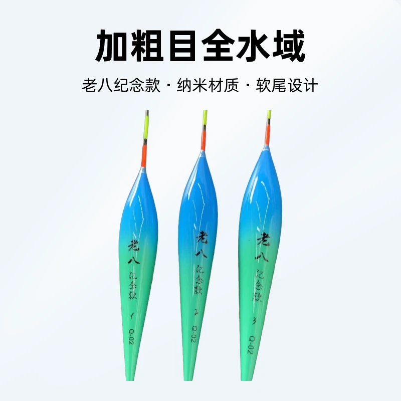 Q-02纳米高灵敏鲫鲤鱼漂行程立式江河湖泊溪流野钓加粗目全水域