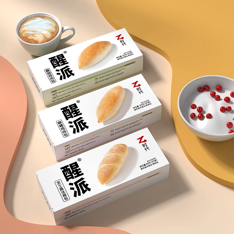 【舒汇】醒派芝士肠/藤椒鸡肉/咖喱鸡肉幸运派精选营养面包加热即食