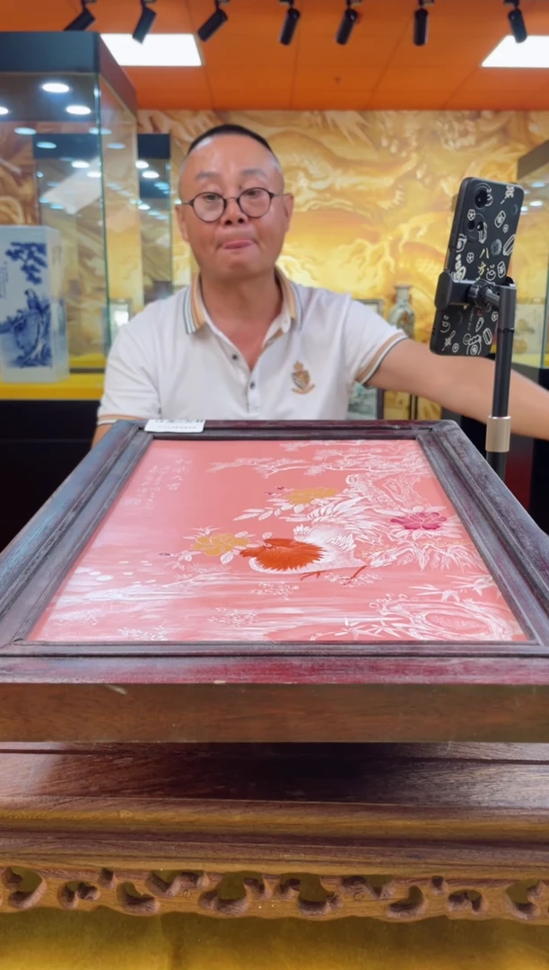 【闪购商品】其他景德镇陶瓷松风大吉粉底瓷板画