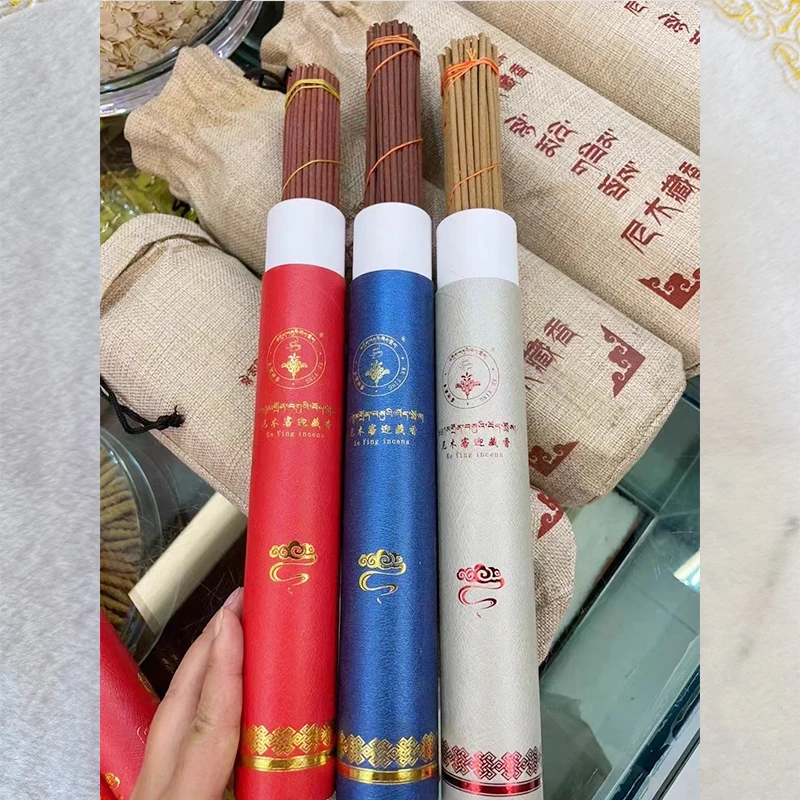 西藏尼木吞巴客迎藏香客厅卧室茶室工作学习喝茶点香手工古法线香