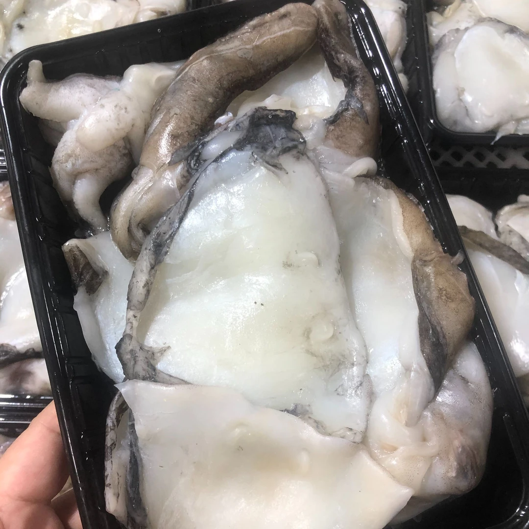 吕四渔港 鲜冻 处理干净的本地 墨鱼   8两/盒    5盒/10盒