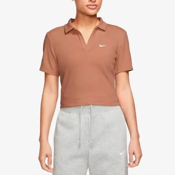 NIKE/耐克女子运动休闲翻领短袖T恤 DV7885-212