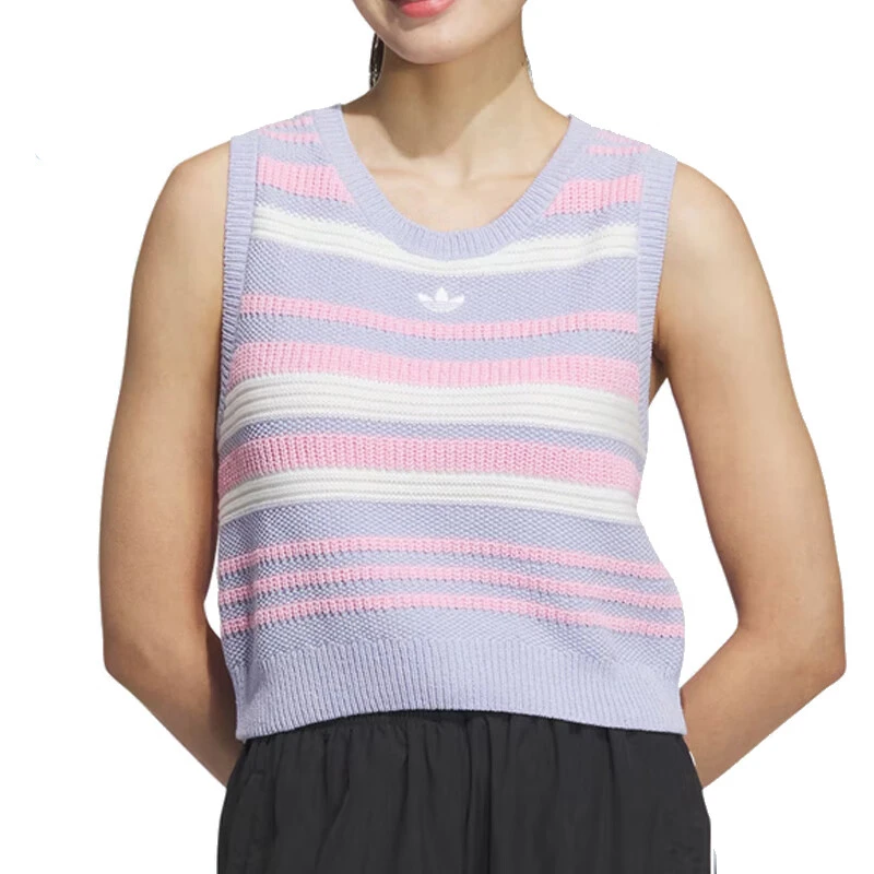 adidas/阿迪达斯女子休闲时尚针织运动背心 JI7053