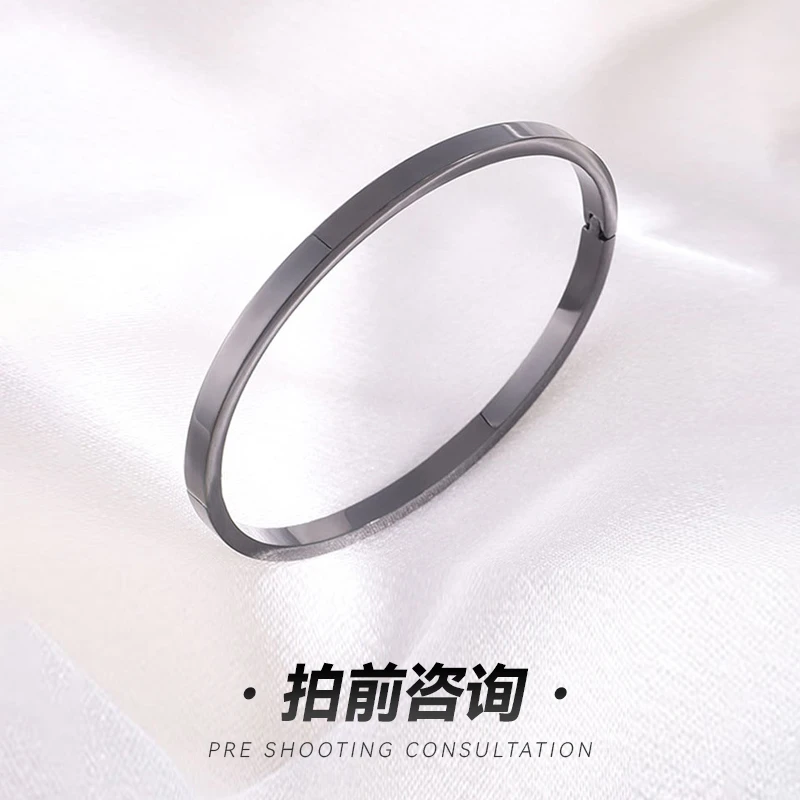 合金手镯 【linlin专属】黑钉手镯轻奢经典潮流休闲百搭情侣个性