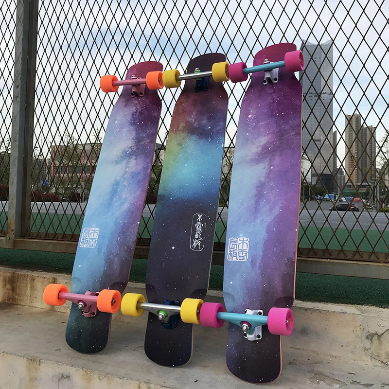 木雪长板dancing舞板陆地速降专业工艺防滑长板成人女U型滑板赠送