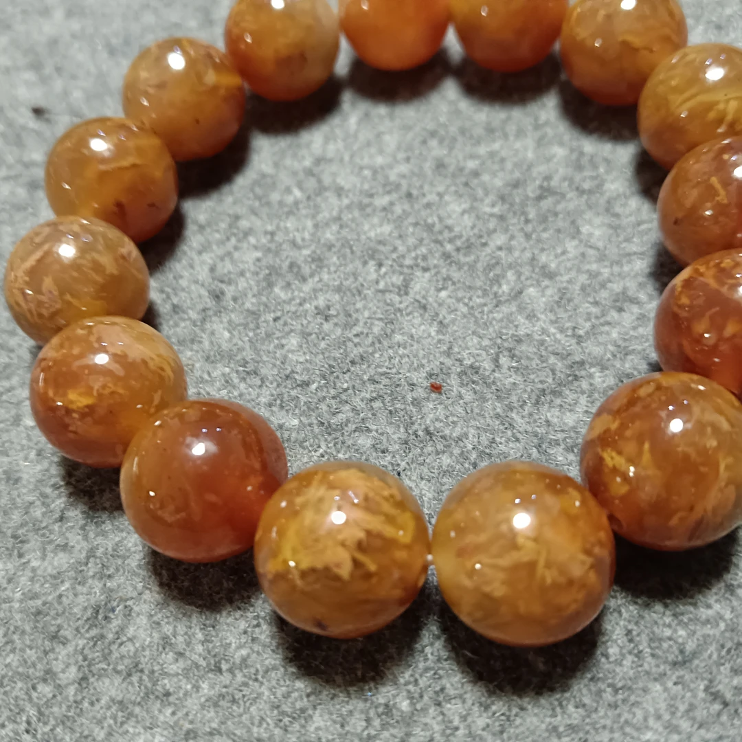 非金属硅胶手链 【老师藏品】天然珊瑚石手串