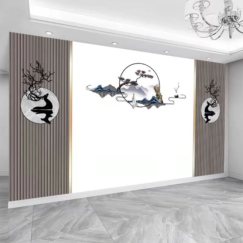 现代简约定制8D客厅沙发电视背景墙布壁画3D立体影视壁布无缝