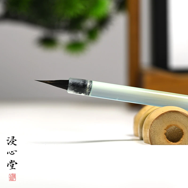 [潇潇知安定制款】明月 黑尖紫豪 草堂十志 文征明小楷书法毛笔