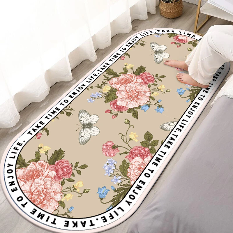 美式复古加厚仿羊绒地毯客厅沙发床边毯高级卧室床边飘窗家用地垫