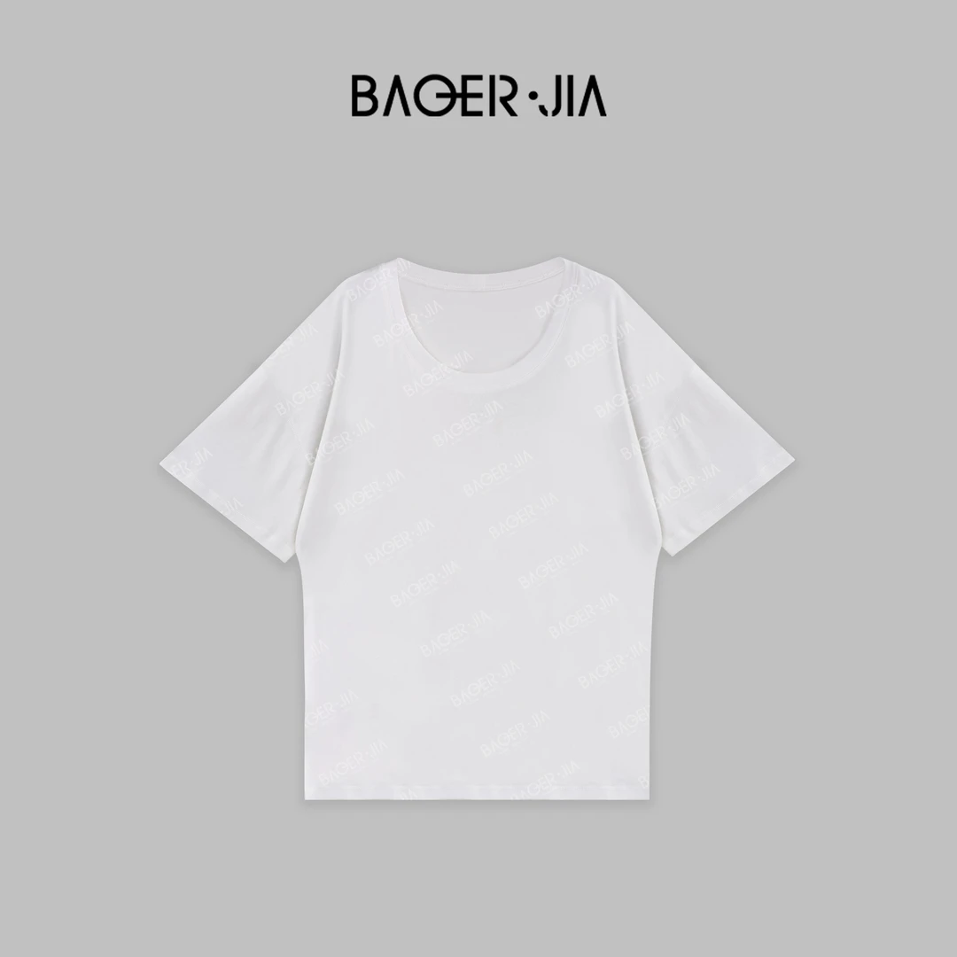17-宝儿家含幂BL34524204夏季新款穿搭正肩极简风T恤上衣