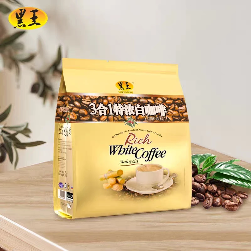 Hei Hwang/黑王25年06月马来西亚白咖啡特浓3合1速溶咖啡585g*3袋