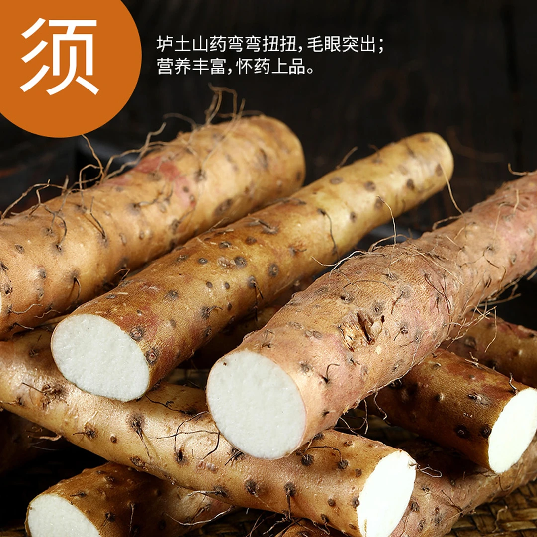 温县垆土铁棍山药河南焦作新鲜正宗垆土铁杆 40至50cm淮山怀山药
