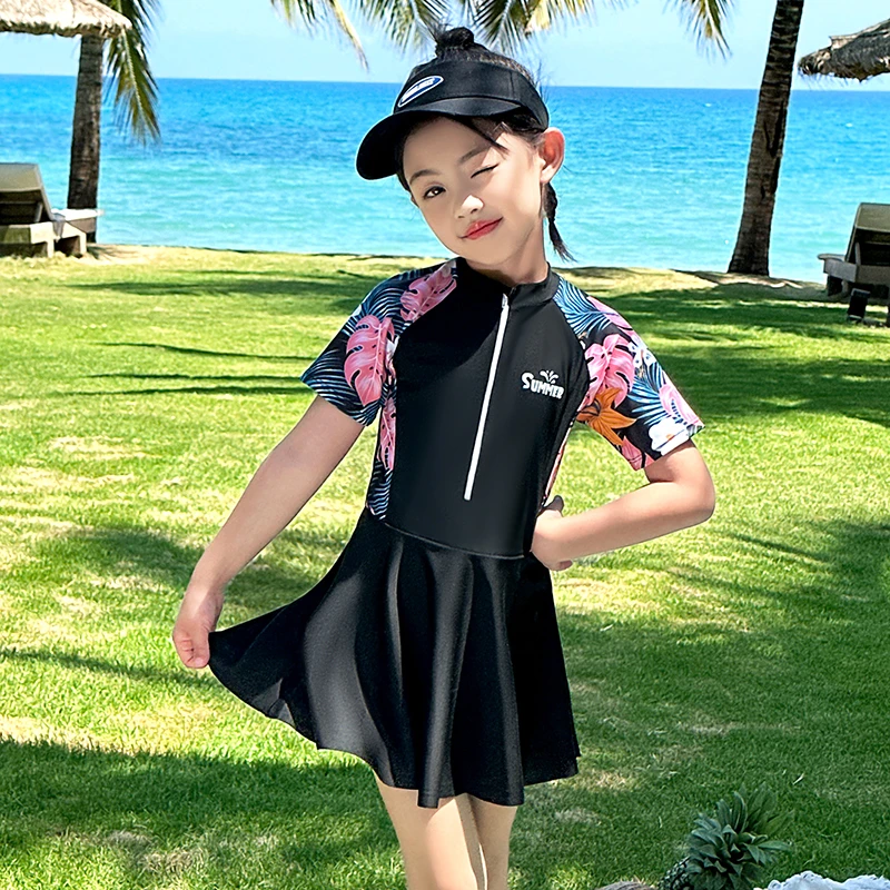佑游33073泳衣儿童女童2025新款中大童分体高档游泳衣泳装游泳