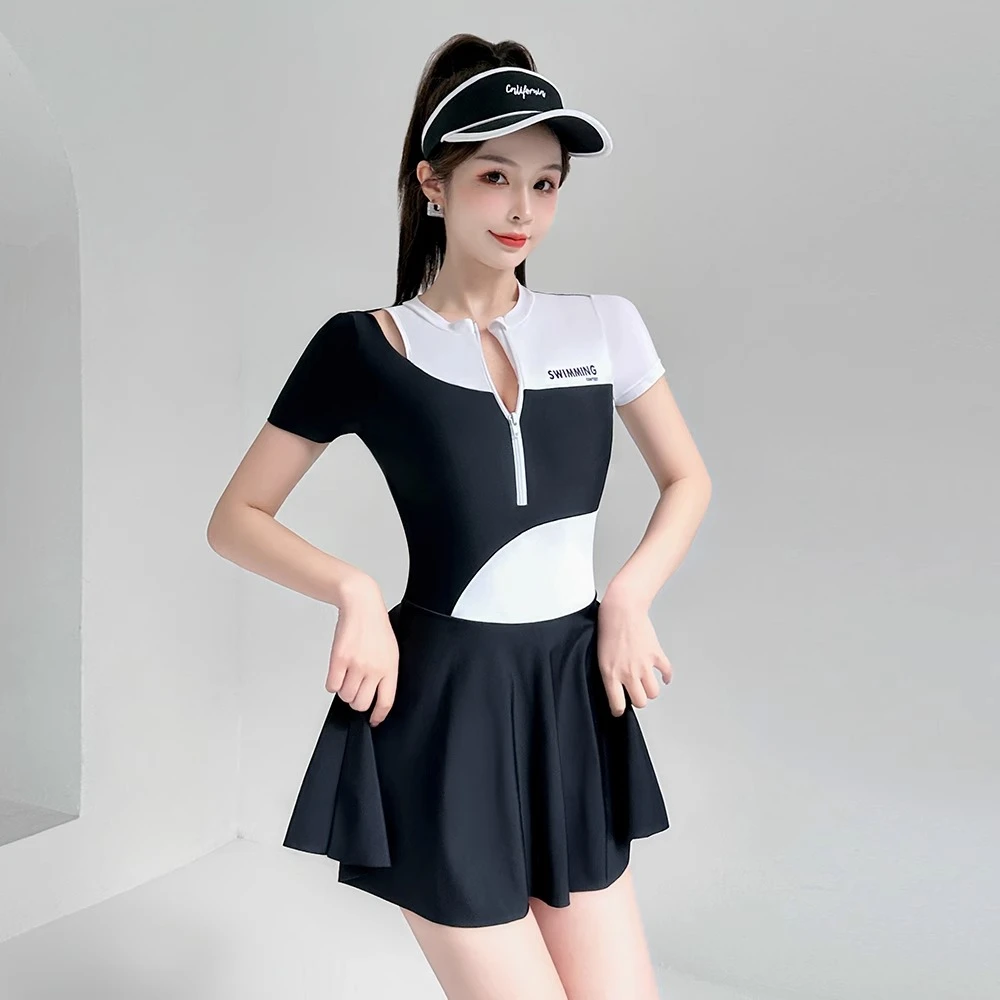 佑游13022泳衣女遮肚显瘦连体游泳衣2023年新款高级游泳大码泳装