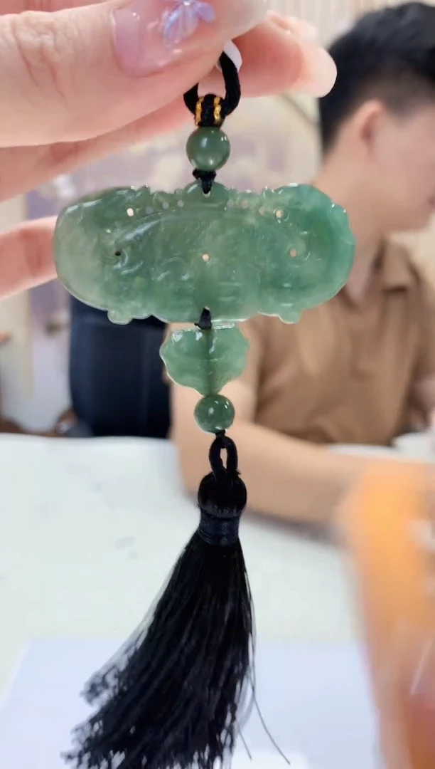 【闪购商品】定制翡翠未镶嵌4917ry-毛货挂件233