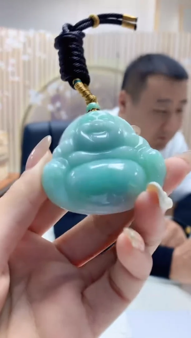 【闪购商品】定制翡翠未镶嵌4898xd-毛货挂件208