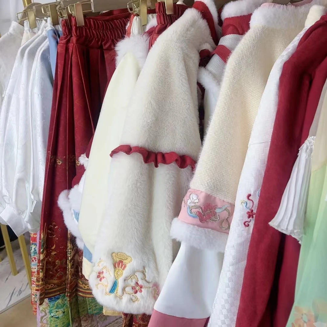 011秋冬儿童明制汉服儿童汉服拜年服女童汉服马面 公主裙年服