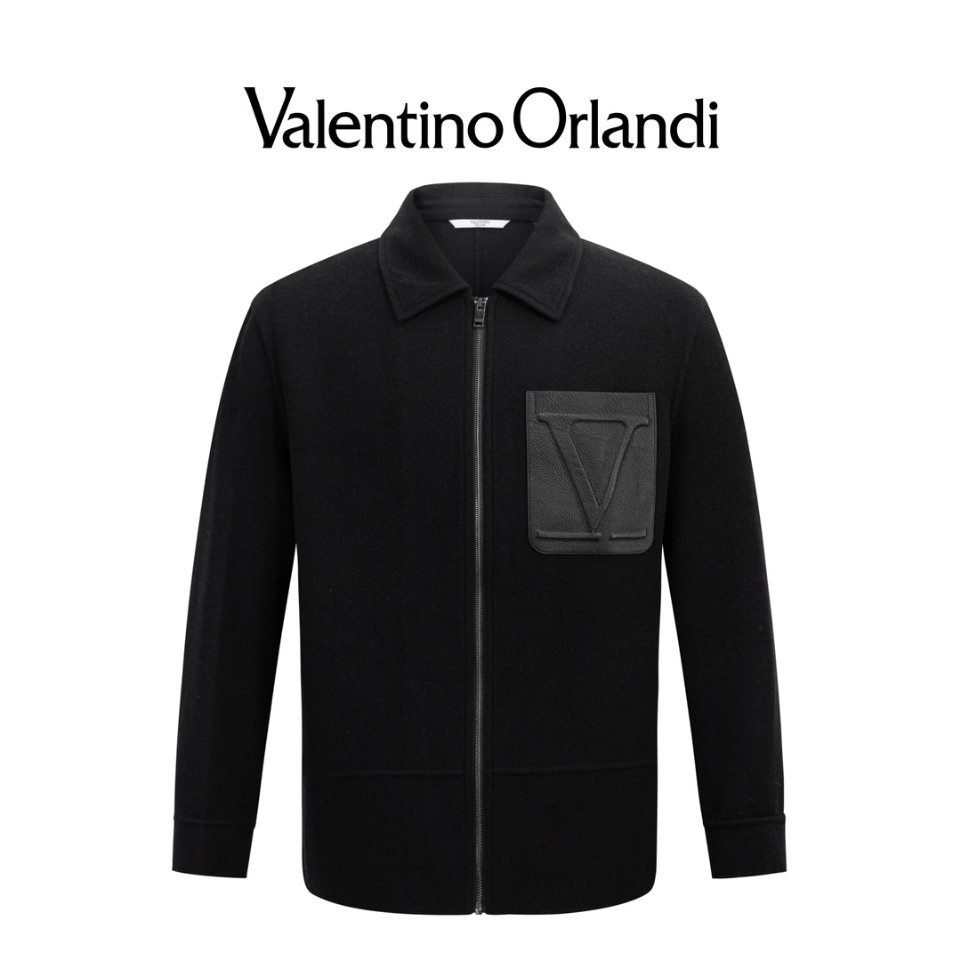 VALENTINO ORLANDI/华伦天奴.奥兰迪男士冬季厚款翻领毛呢夹克