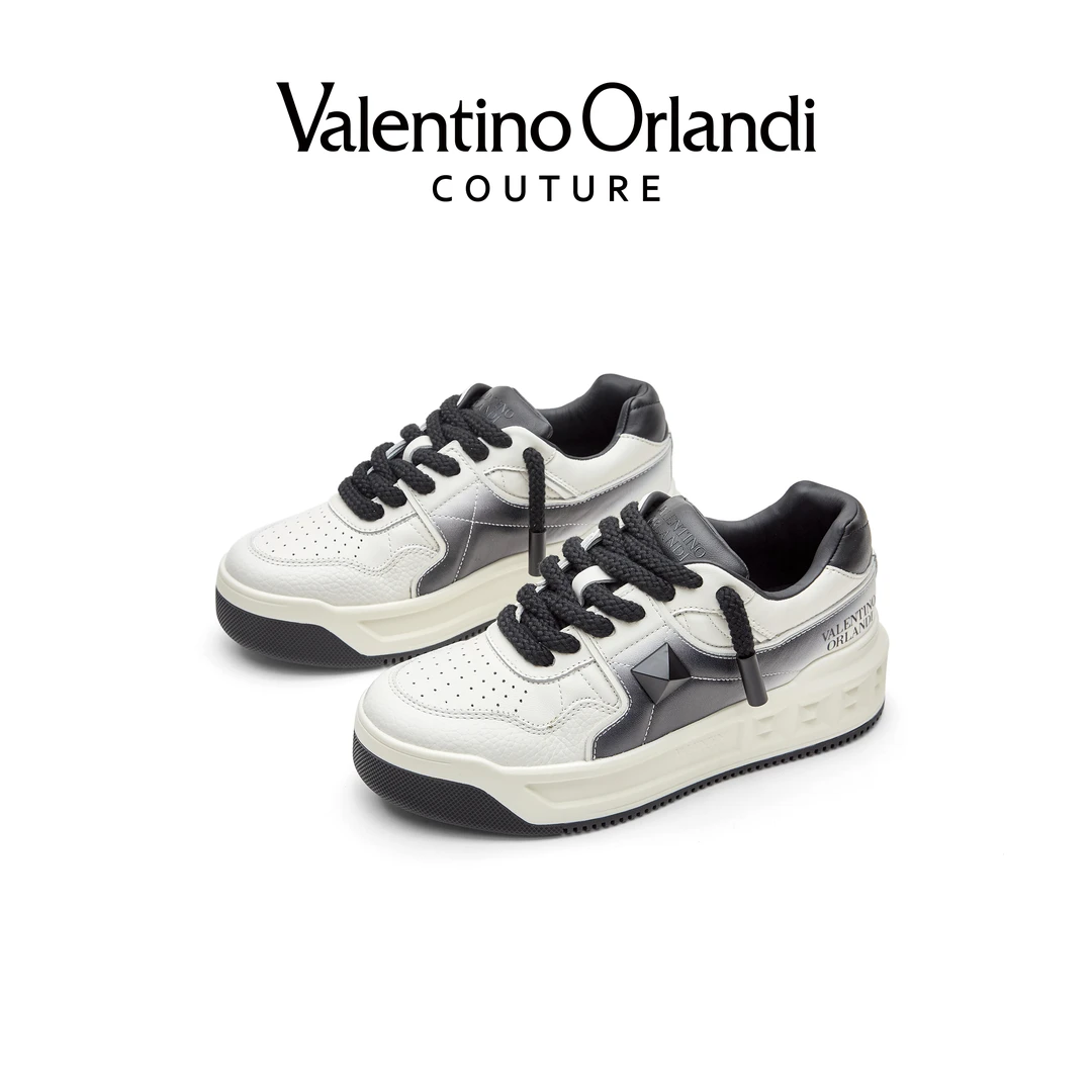 VALENTINO ORLANDI/华伦天奴.奥兰迪男士面包鞋厚底铆钉休闲鞋