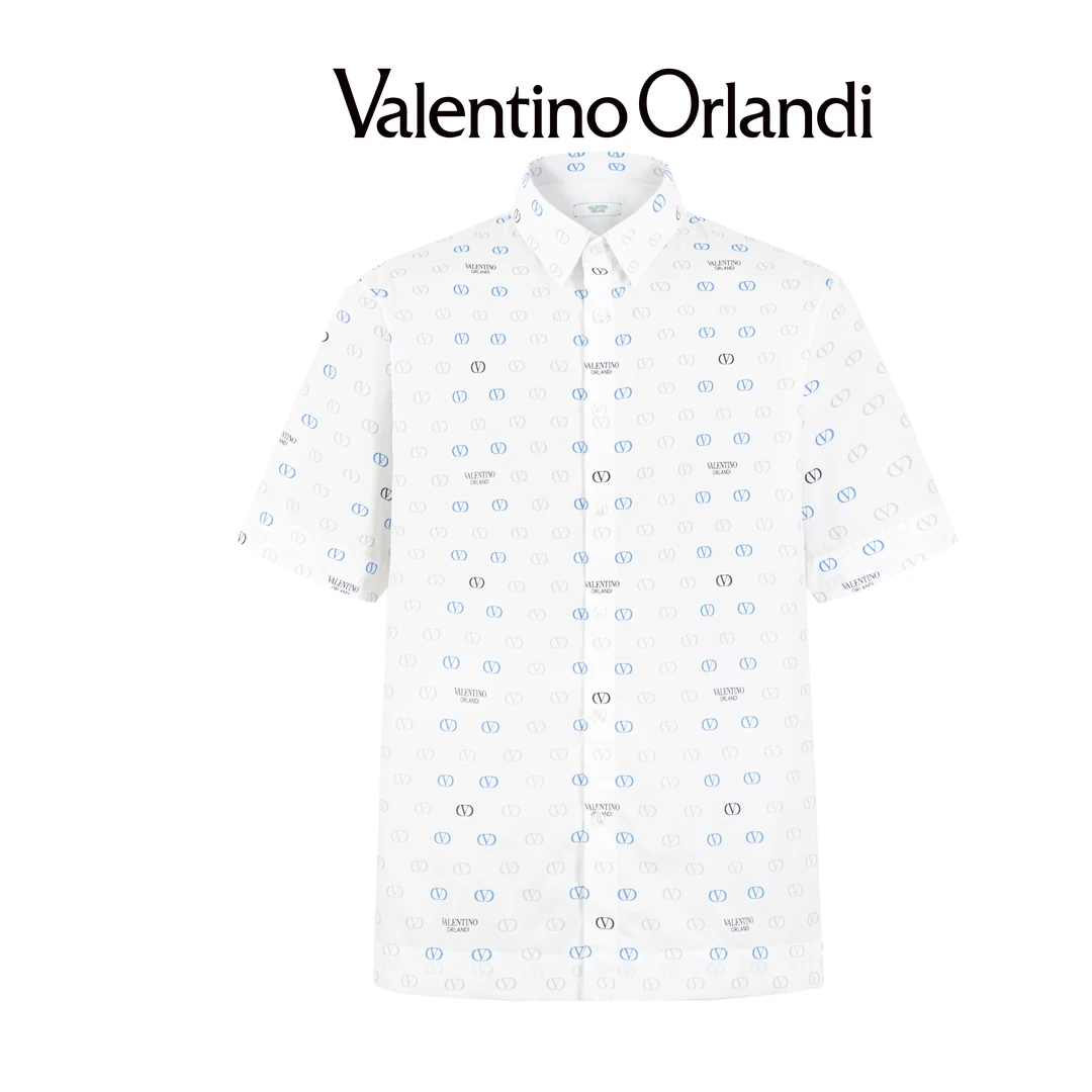 VALENTINO ORLANDI/华伦天奴.奥兰迪男士夏季时尚休闲满印衬衫
