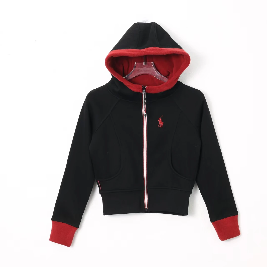 【AS畅步】24新双拉链加绒修身拼色连帽卫衣外套AS24DSY1093