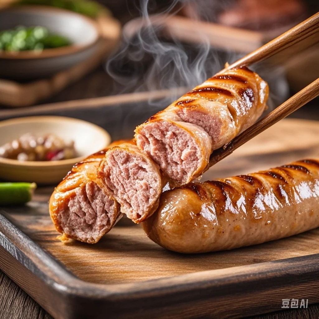 100%纯肉烤肠精选优级美味爆汁新鲜黑猪肉混合早餐速食烤肠纯肉肠