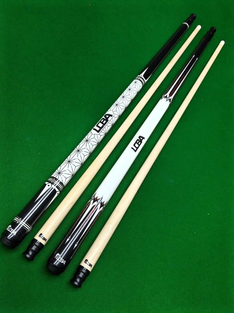 皮尔力LCBA系列光把款大头杆爱好者练球中式美式台球杆12.5mm杆头