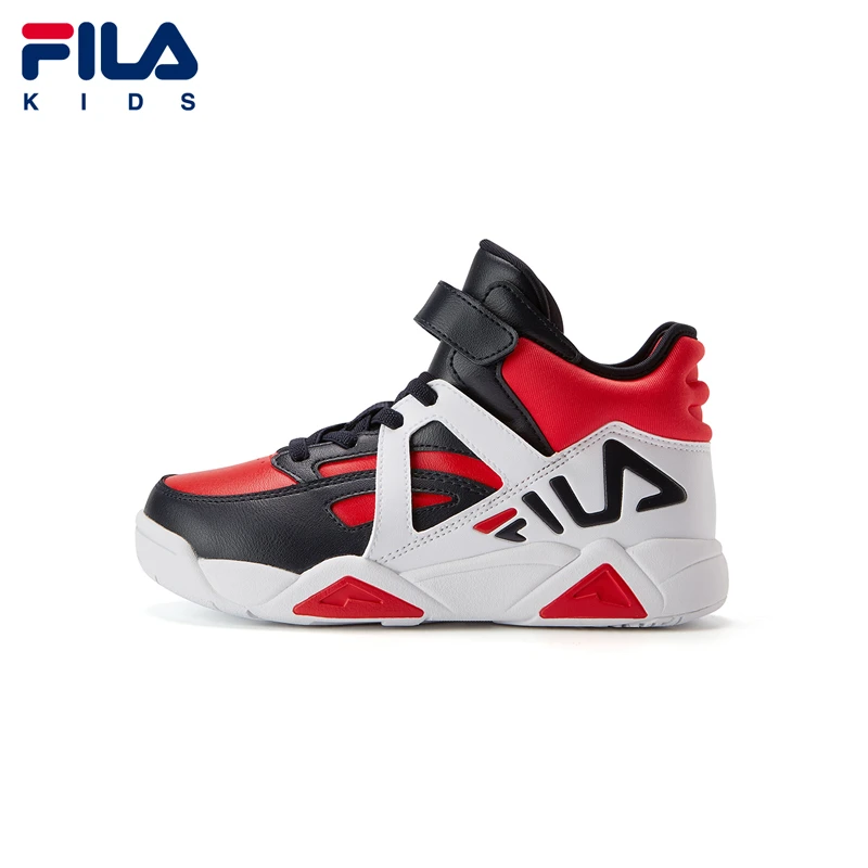 【斐乐儿童】小童运动高帮加绒春秋男童儿童经典篮球鞋K64151281