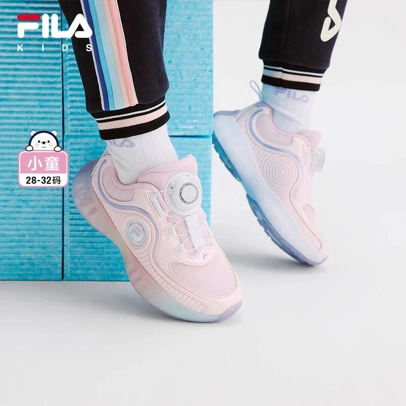 【斐乐儿童】复古运动鞋训练鞋2025冬季小童时尚闪灯鞋K14B441604