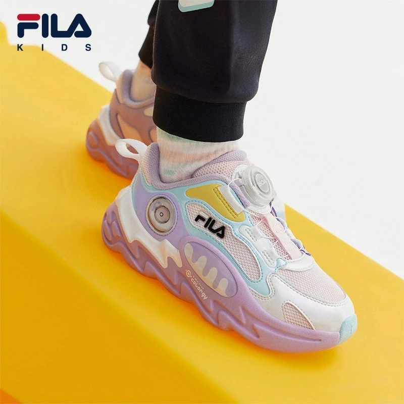 【斐乐儿童】跑步鞋夏季透气网面潮流百搭时尚复古跑鞋K54B331107