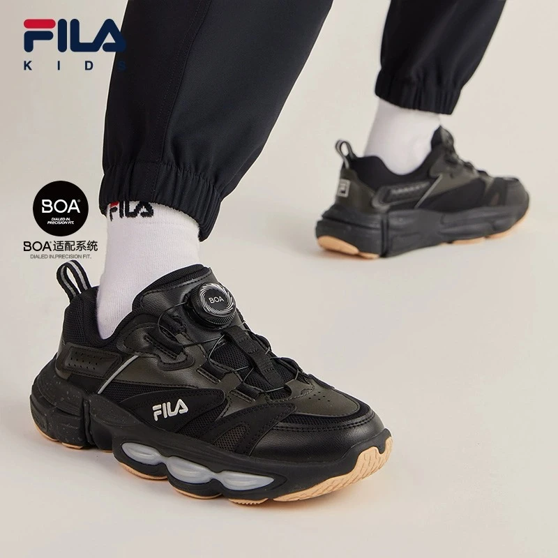 【斐乐儿童】春季百搭男中大童运动休闲儿童复古跑步鞋K15B411114