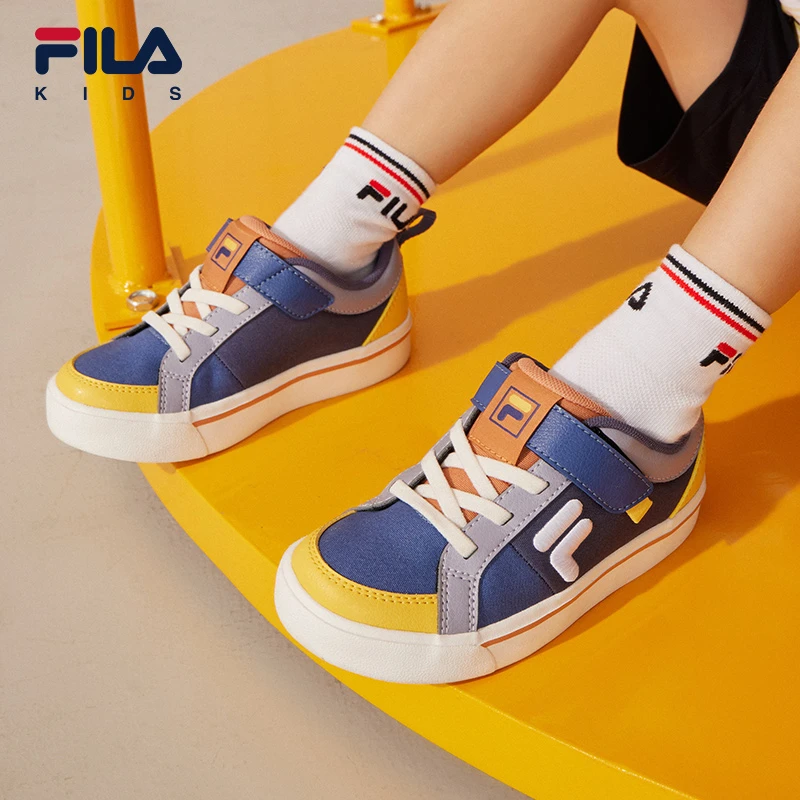 FILA/斐乐儿童春季休闲舒适低帮软底时尚经典百搭板鞋K14411301