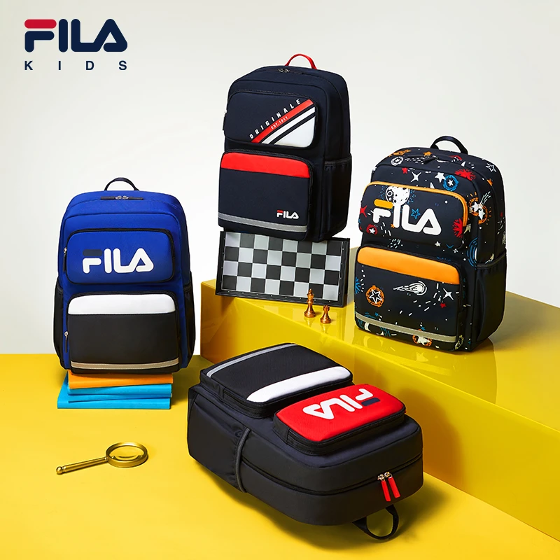 【斐乐儿童】新款防水时尚轻便书包中学生多功能双肩背包K58B251101