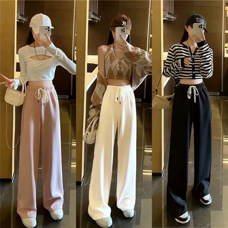 【粉丝专享】阔腿裤女宽松垂坠感春秋款女裤百搭宽松休闲长裤301