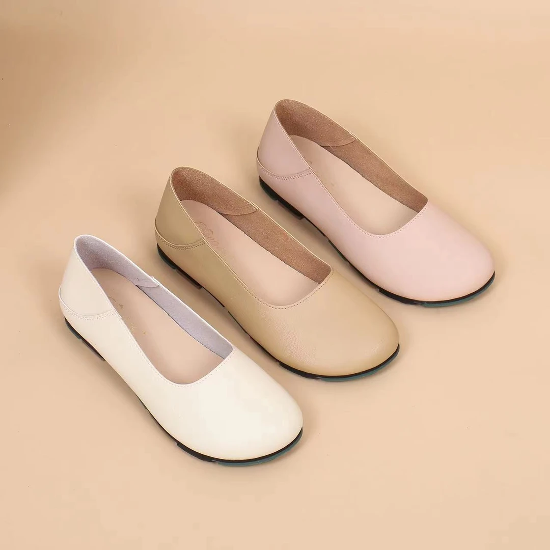 E-26软底软绵单鞋女舒适防滑妈妈鞋