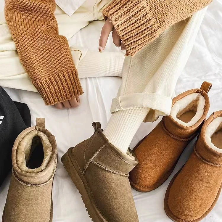 A-813冬季新款防滑厚底雪地靴