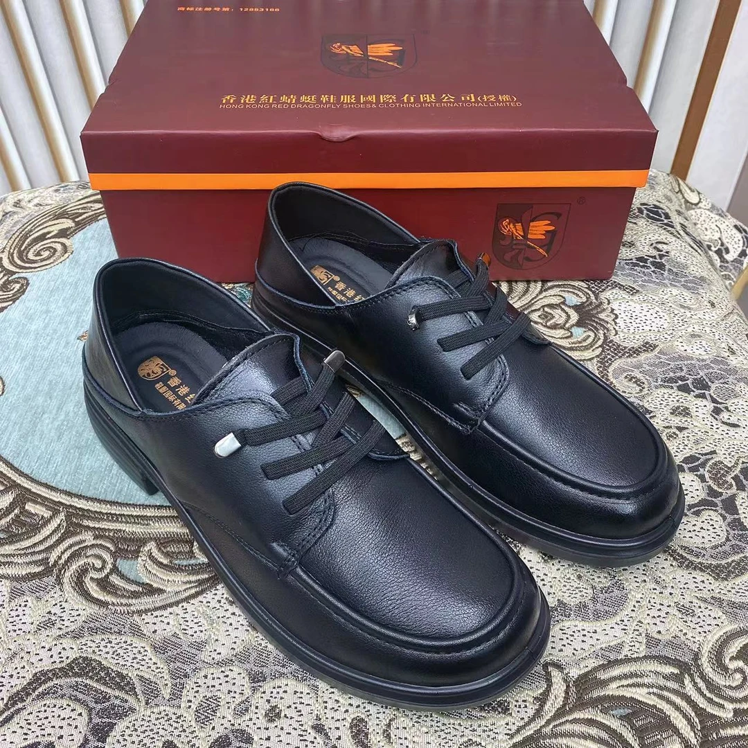 3517休闲皮鞋松紧带小皮鞋妈妈鞋