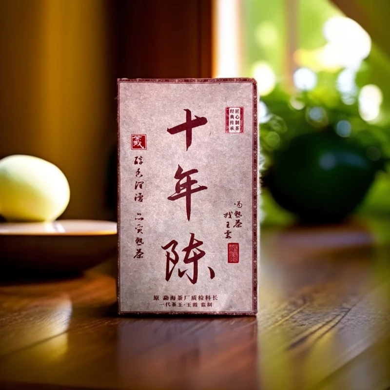 【小乔专属】王霞 十年陈砖茶 普洱熟茶125g/砖