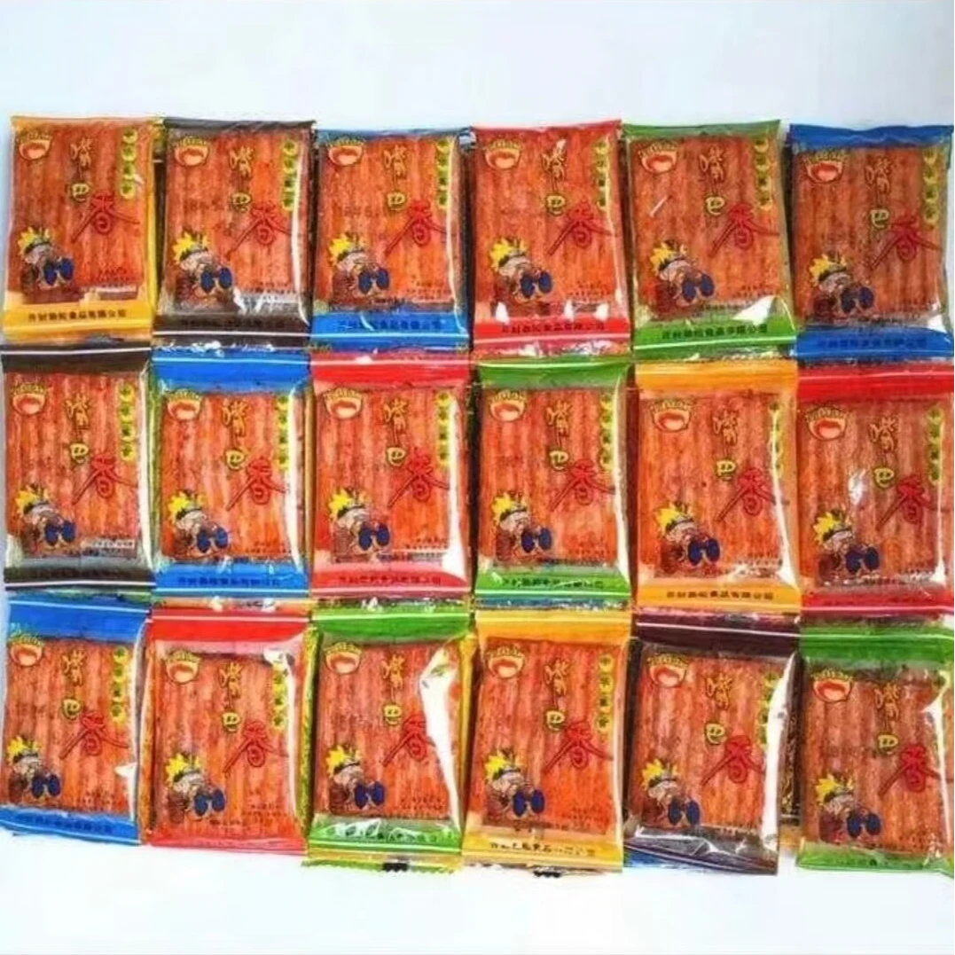 嘴巴香辣条亲嘴片8090后童年儿时怀旧辣条零食小吃毛劲松