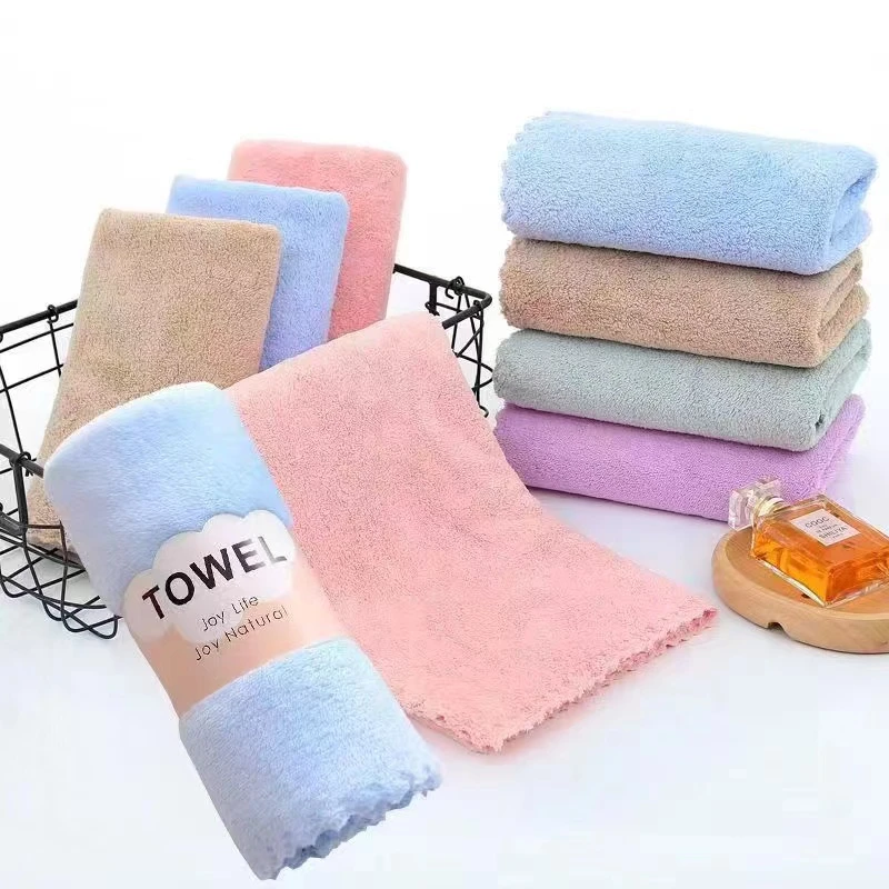 毛巾家用柔软速干多功能驾车外出珊瑚绒毛巾【一条装】