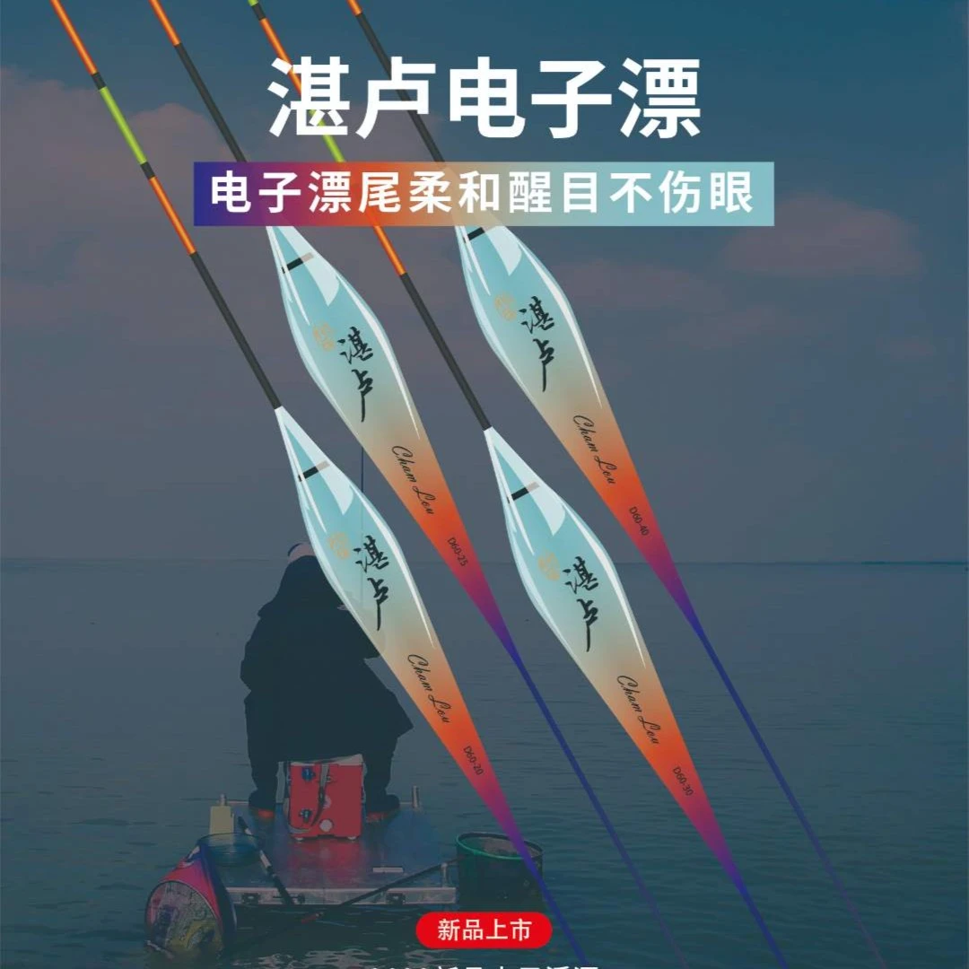 化氏2022新品湛卢电子漂D60纳米日夜两用钓鱼鱼漂浮漂夜光漂 D60