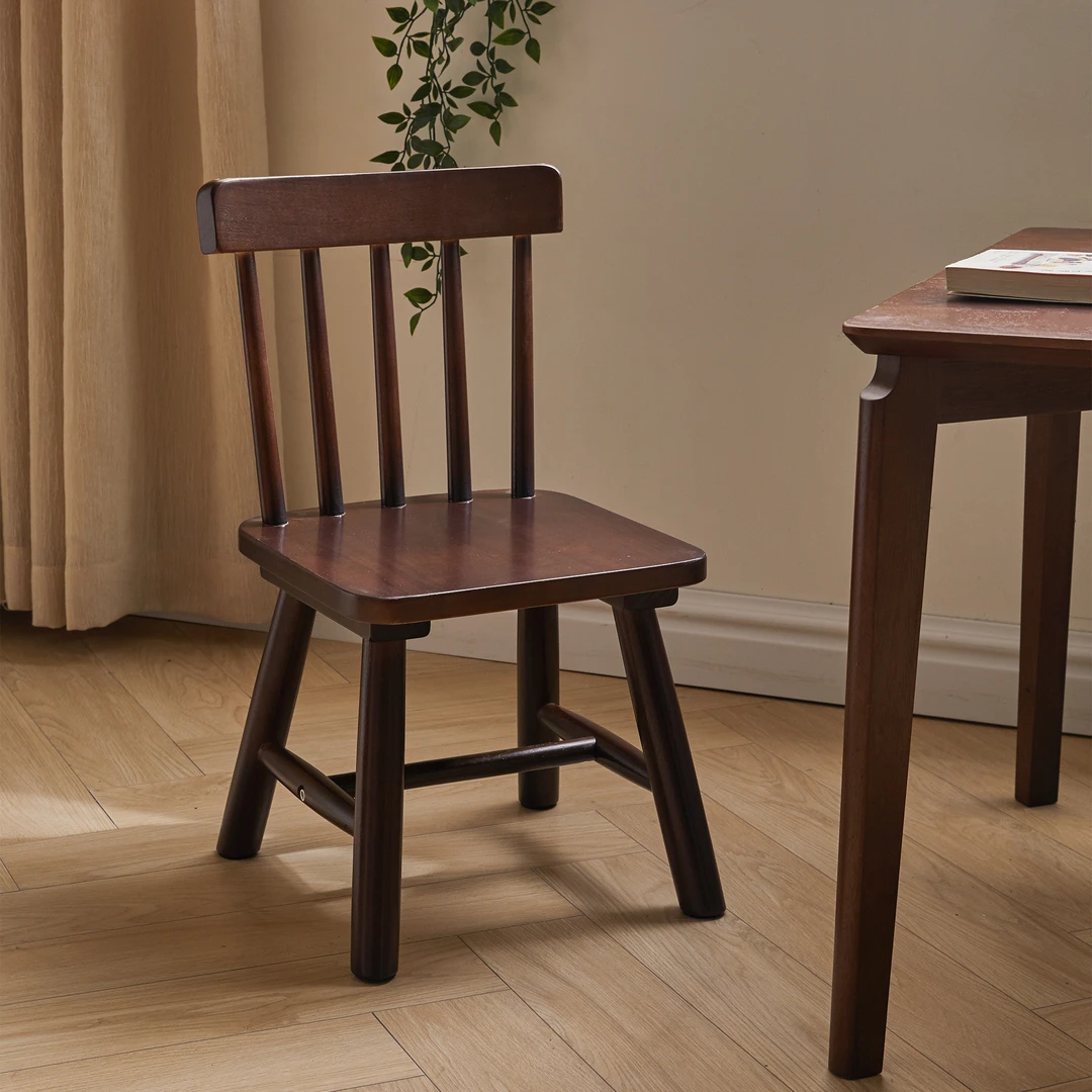 【小温莎椅】儿童椅子实木欧式小椅子靠背家用小板凳子儿童软板凳