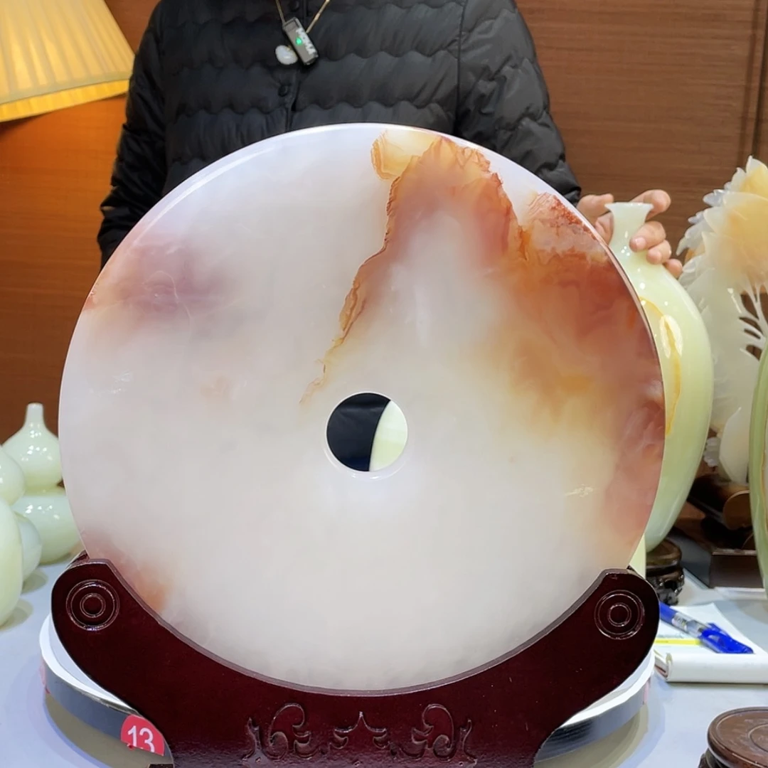 【闪购商品】玉石平安扣根雕健**我