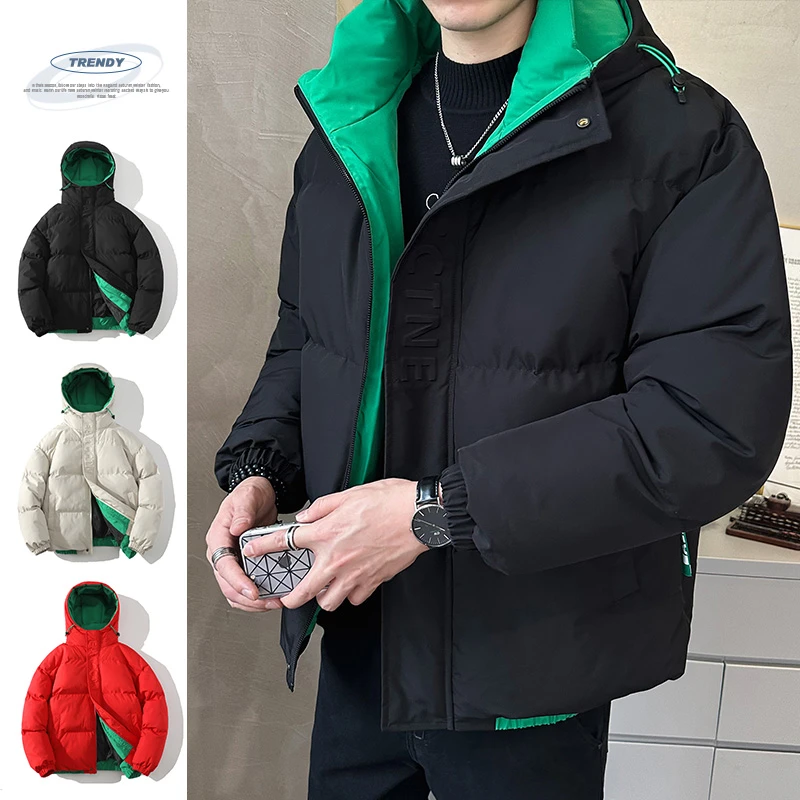 潮流冬季新款保暖帅气立领棉衣服男士青年棉衣外套时尚百搭休闲潮