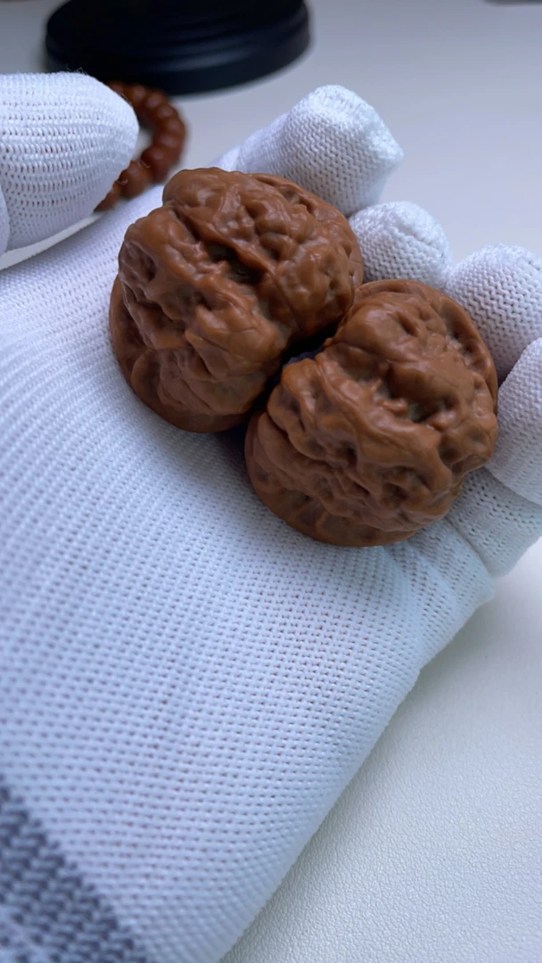 文玩核桃蛤蟆头全品无修尺寸40mm