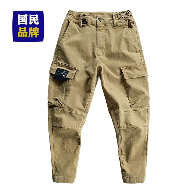 【小扬哥推荐】2023年秋季新款余文乐多口袋宽松束脚工装裤男士潮牌