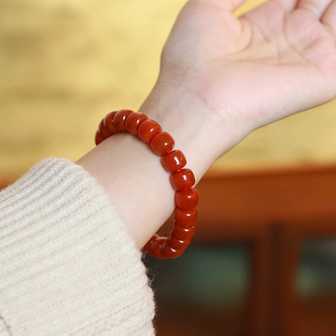 南红直切手串卡8mm（多样性发一件）DZ-1244