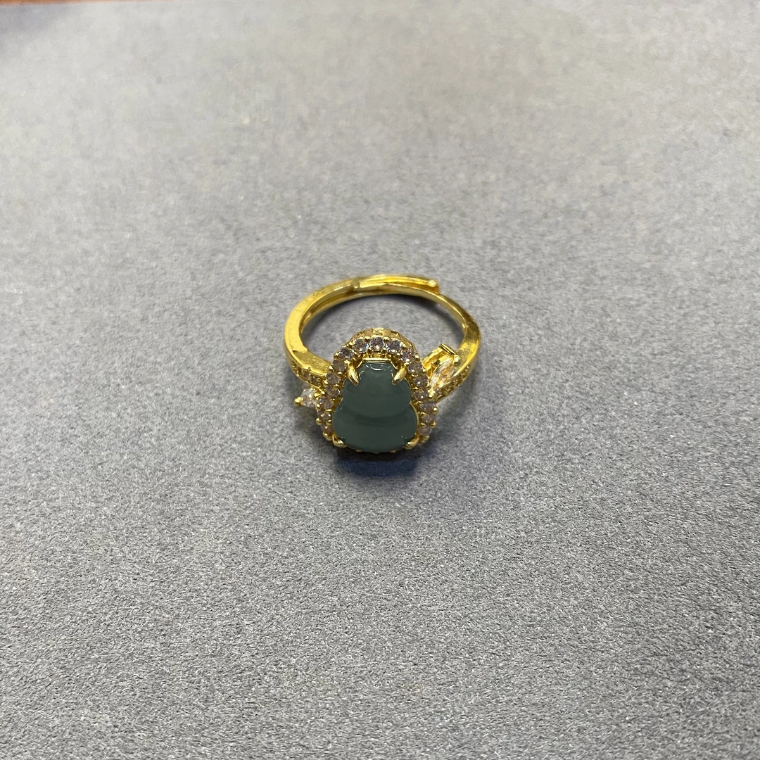 冰透翡翠葫芦戒指（多样性发一件）DZ-1176